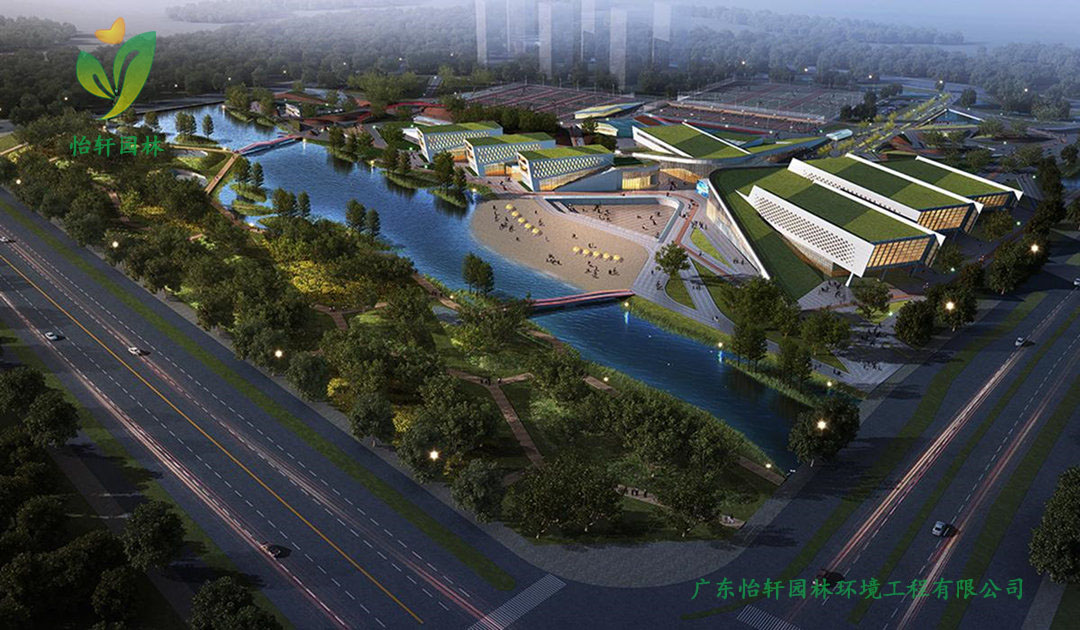 江蘇省揚(yáng)州李寧體育公園景觀設(shè)計案例效果圖