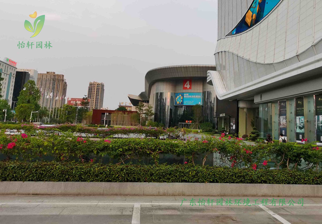 東莞名家居世博園企業(yè)綠化工程改造案例展示圖