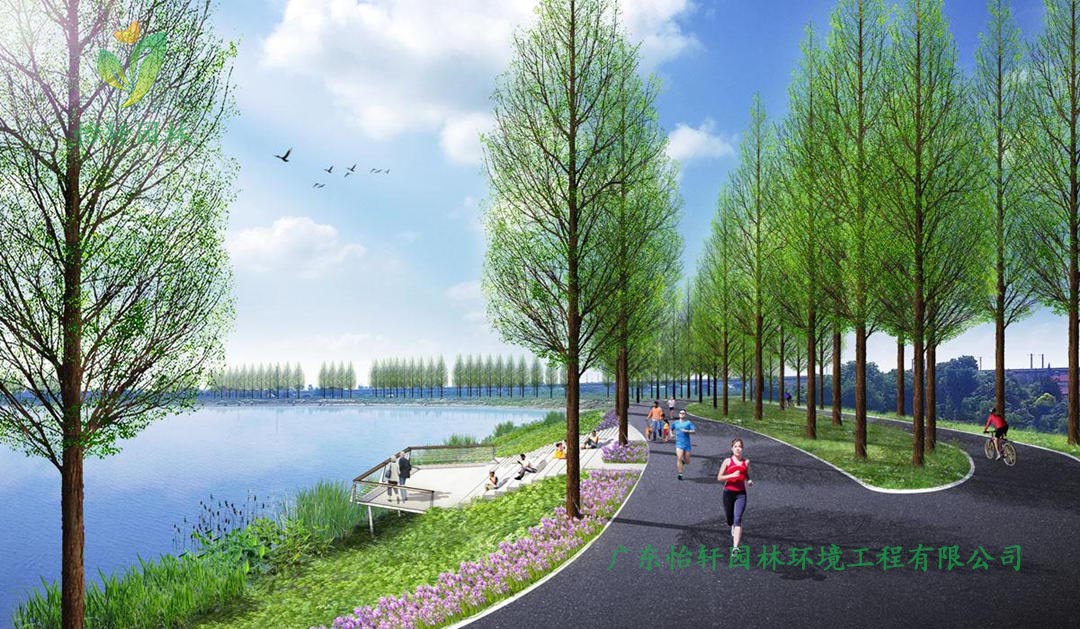 湖北荊州環(huán)長湖濕地公園綠化景觀設(shè)計(jì)案例效果圖