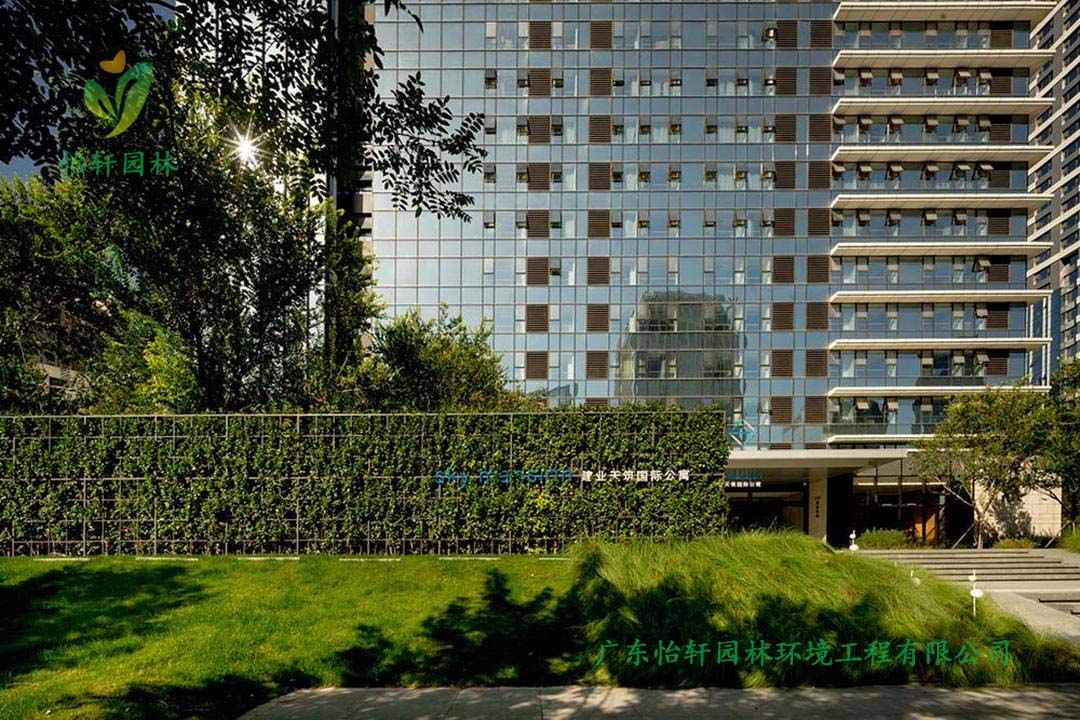 鄭州天筑國際公寓式酒店入口景觀設計效果圖