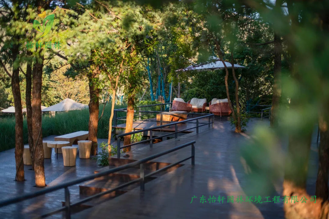 漢華天馬山溫泉度假區(qū)酒店綠化工程實(shí)景圖