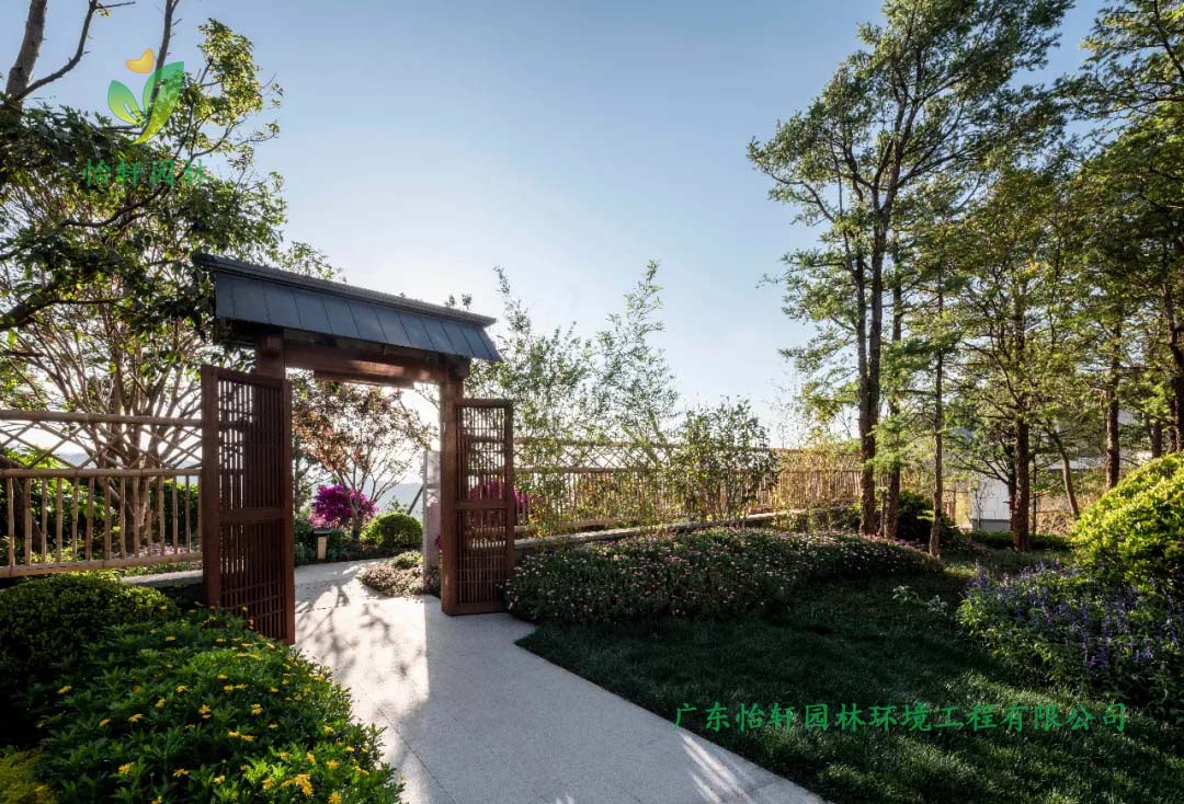 漢華天馬山溫泉度假區(qū)酒店綠化工程實(shí)景圖