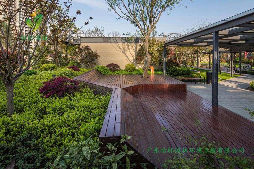 萬科魅力之城小區(qū)公園綠化工程實(shí)景圖