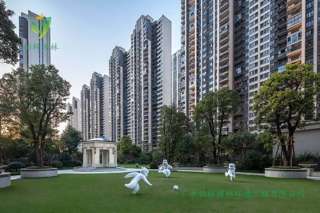 福州中?！ゅ居钐煜滦^(qū)綠化工程實景圖