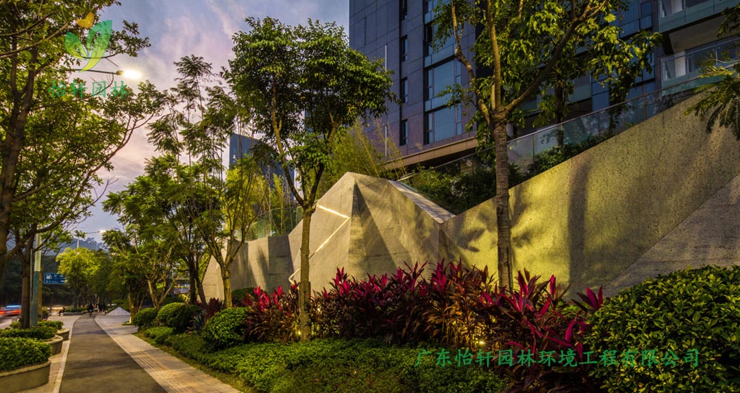 怡軒園林深圳博林天瑞小區(qū)綠化景觀設計實景圖