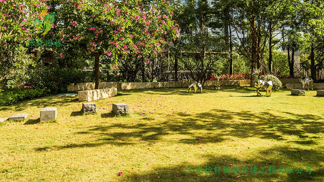 怡軒園林深圳博林天瑞小區(qū)綠化景觀設計實景圖