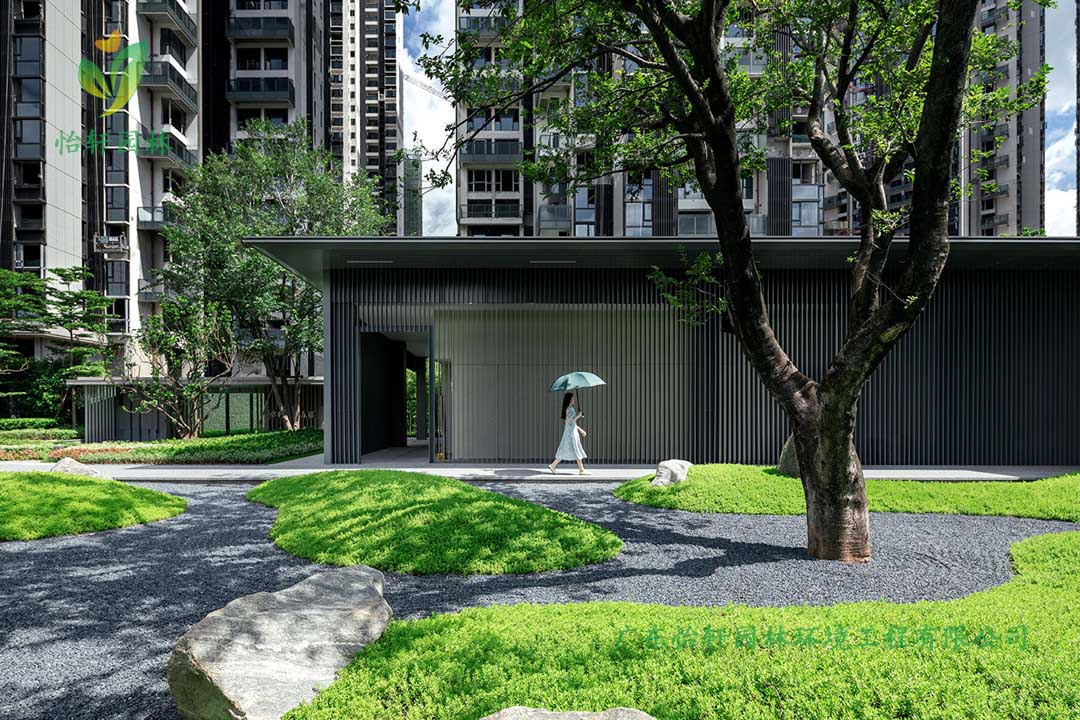 保利廣鋼225地塊住宅區(qū)綠化工程施工改造實(shí)景圖
