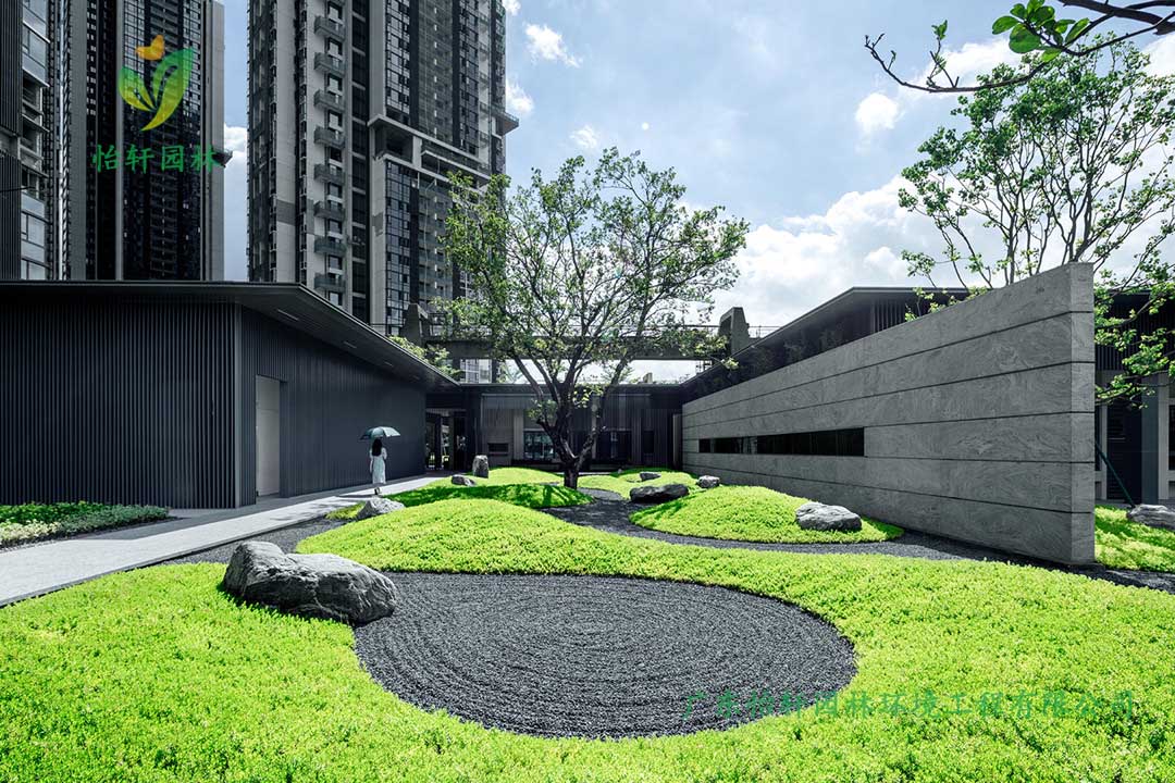 保利廣鋼225地塊住宅區(qū)綠化工程施工改造實(shí)景圖