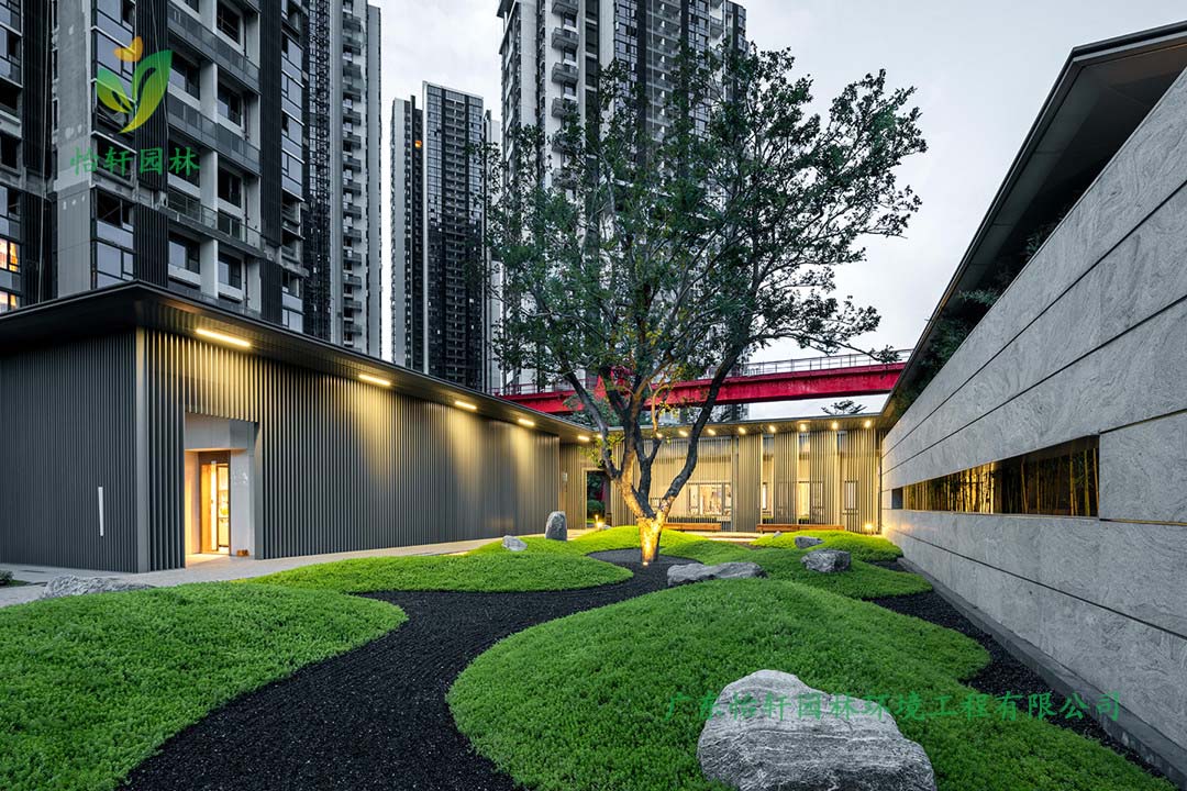 保利廣鋼225地塊住宅區(qū)綠化工程施工改造實(shí)景圖