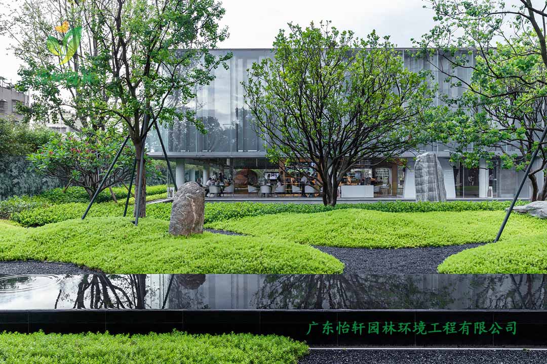 保利廣鋼225地塊住宅區(qū)綠化工程施工改造實(shí)景圖