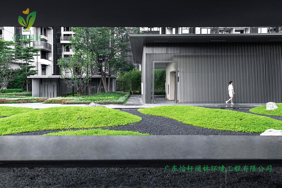 保利廣鋼225地塊住宅區(qū)綠化工程施工改造實(shí)景圖