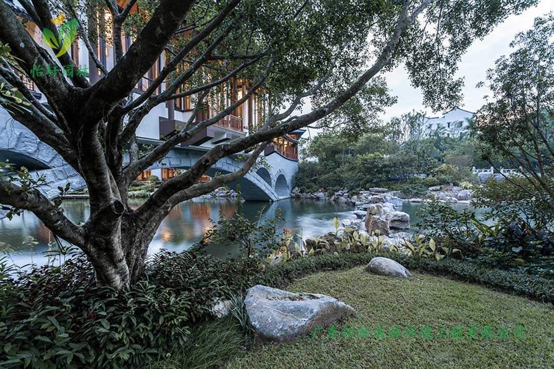 中海湯泉度假酒店三期綠化工程實景圖