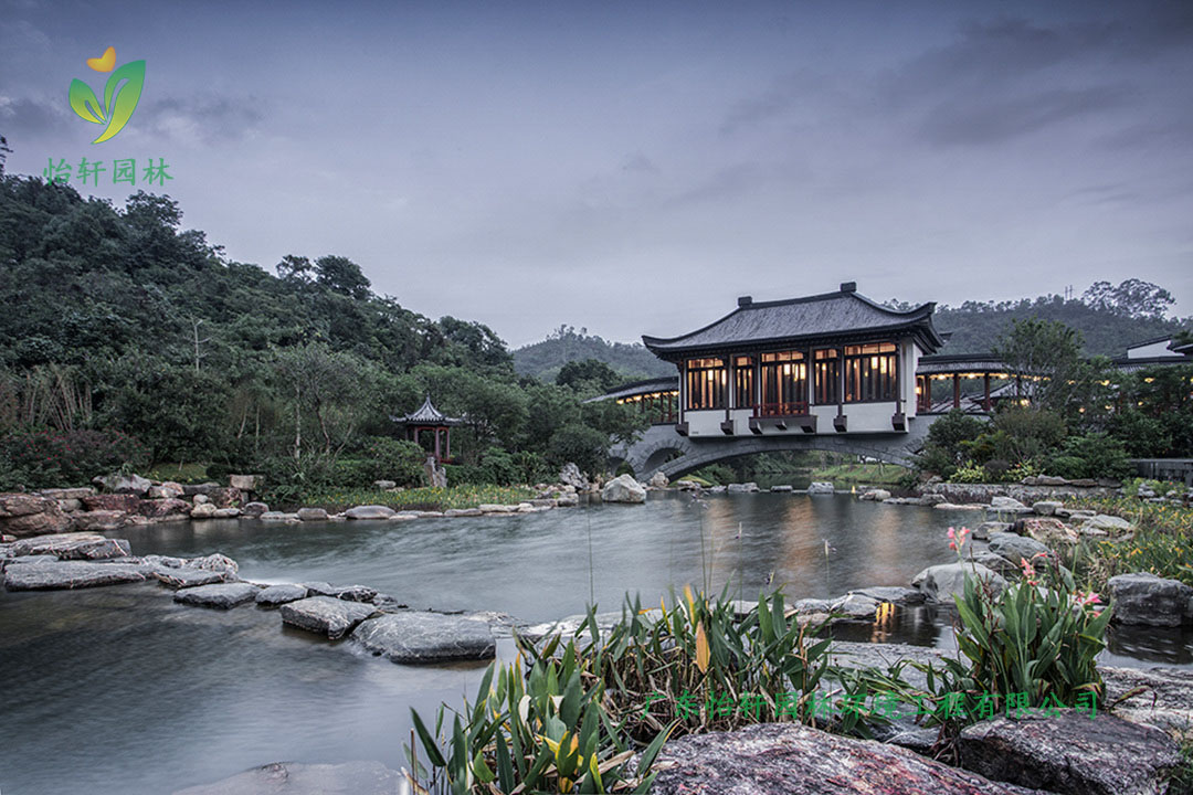 中海湯泉度假酒店三期綠化工程實景圖