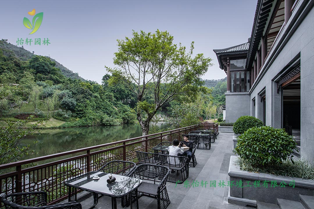 中海湯泉度假酒店三期綠化工程實景圖