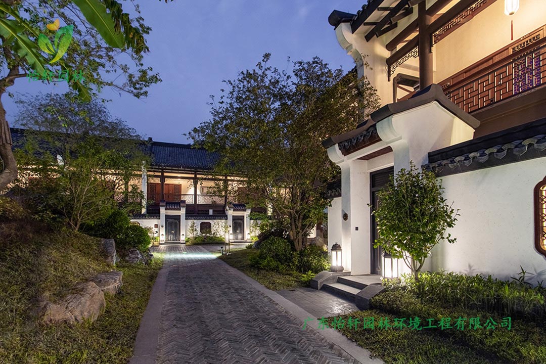 中海湯泉度假酒店三期綠化工程實景圖