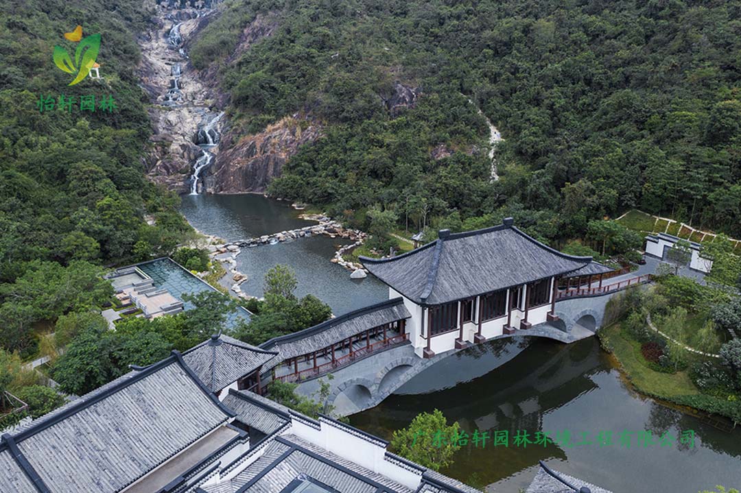 中海湯泉度假酒店三期綠化工程實景圖