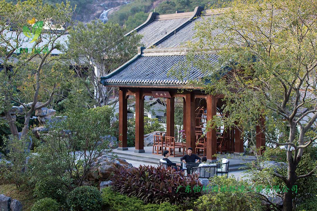 中海湯泉度假酒店三期綠化工程實景圖