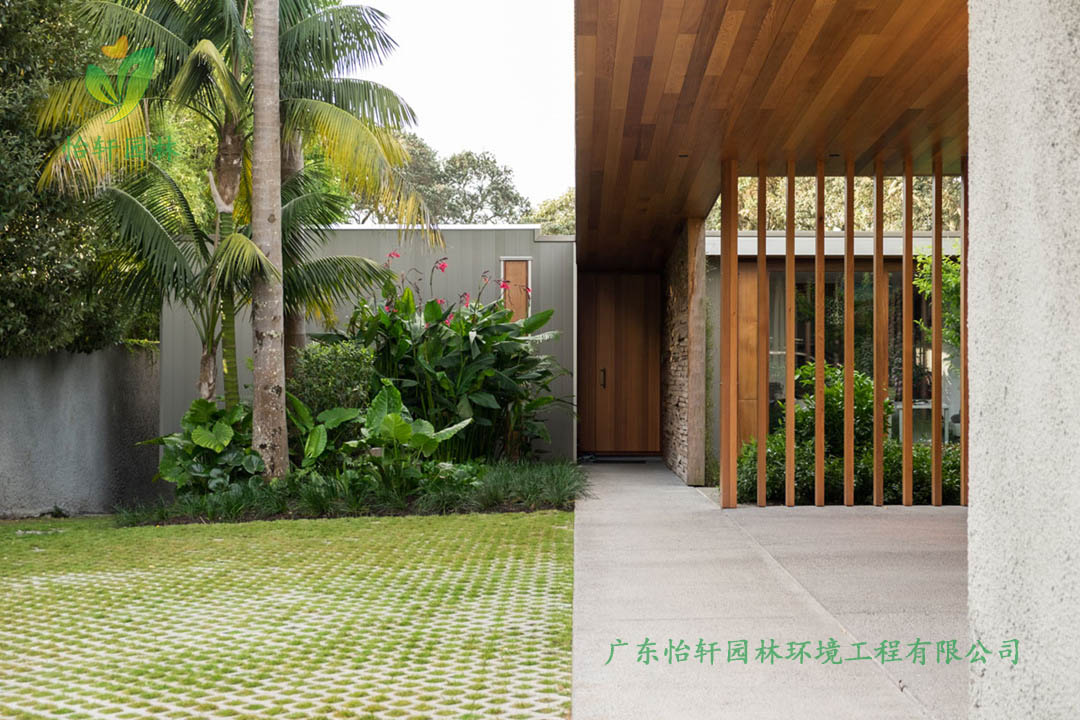 陽江海陵島海邊私人別墅花園綠化工程設計施工改造實景圖