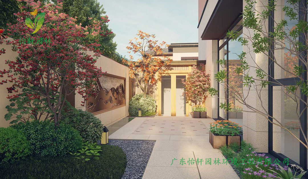 肇慶碧桂園某私人別墅庭院景觀設計效果圖