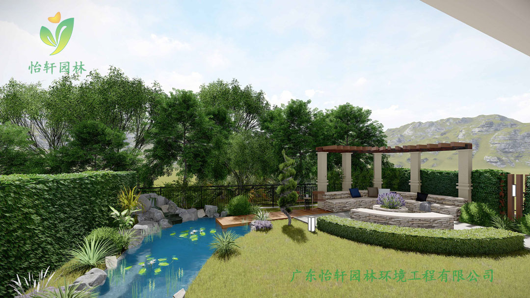御金沙“鼎峰”山頂私人別墅綠化景觀設(shè)計(jì)效果圖